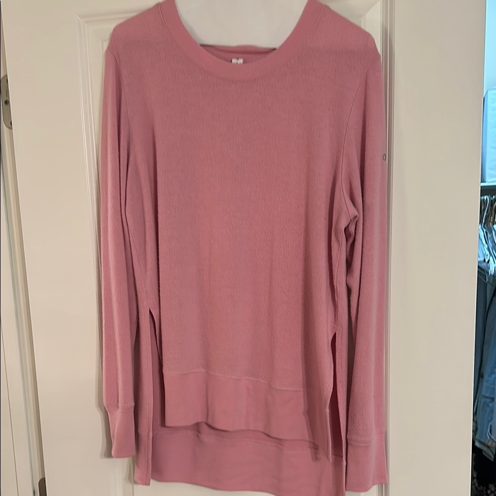 All Yoga Pink Long Sleeve Sweater